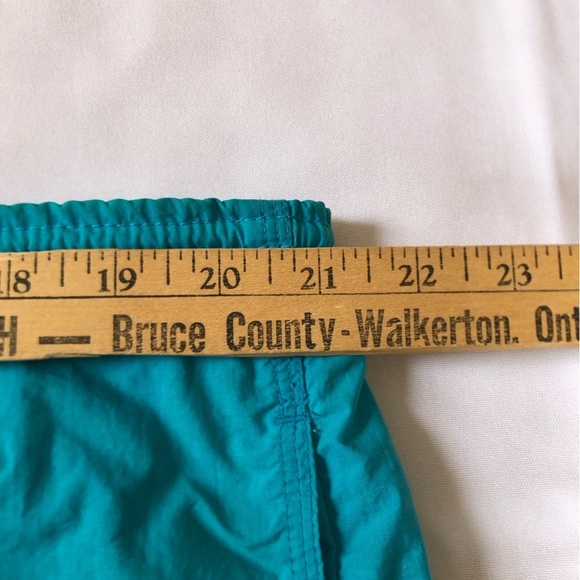 Vtg Teal Nike Embroidered Swimming Trunks - Picture 8 of 13